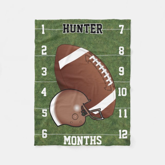 Cobertor De Velo Assista-Me Crescer - Futebol esportivo 🏈 (Frente)