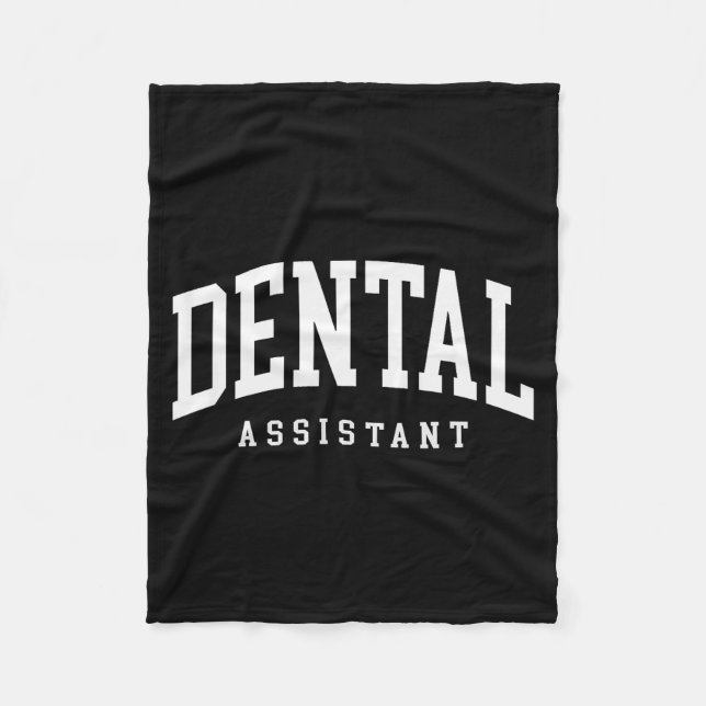 Cobertor De Velo Assistente dental certificada engraçada higienista (Frente)