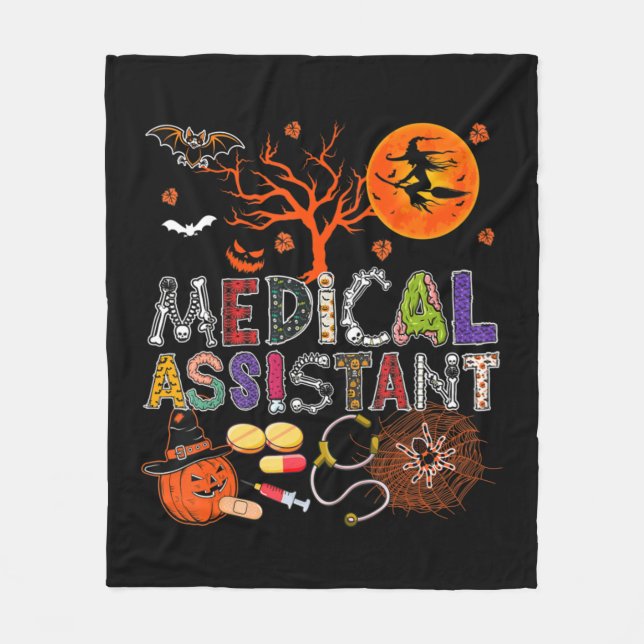 Cobertor De Velo Assistente Médico Zombie Zombie Costume Scary P (Frente)