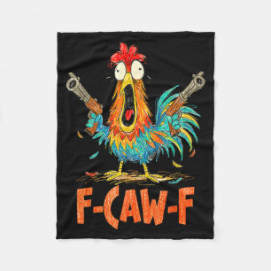 Cobertor De Velo Assobiador de Galinha F-caw-f Galo Engraçado