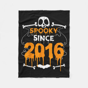 Cobertor De Velo Assustador Desde 2016 Presentes de Halloween Bday 