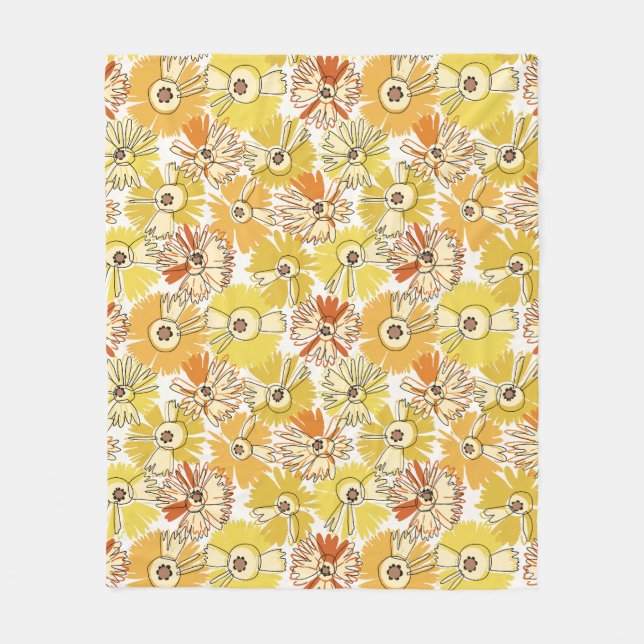 Cobertor De Velo Aster Bloom Fleece Blanket (Frente)