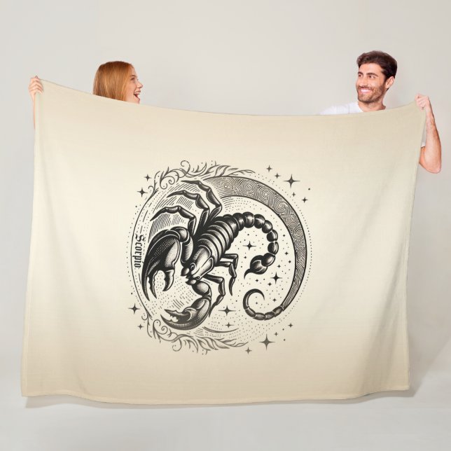 Cobertor De Velo Astrologia Lua Crescente Escorpião Zodíaco Escorpi (In Situ)