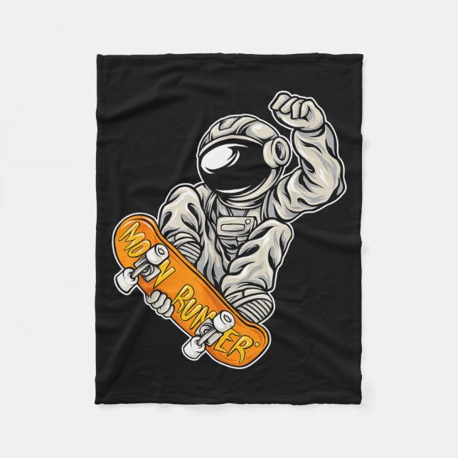 Cobertor De Velo Astronaut Skateboarder, Skateboarding Lover, Astro (Frente)
