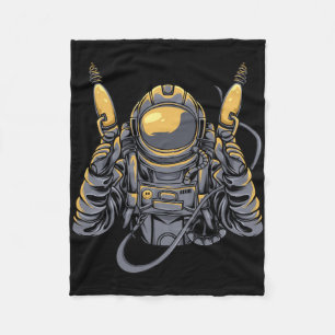 Cobertor De Velo Astronauta Alienígena Hunter