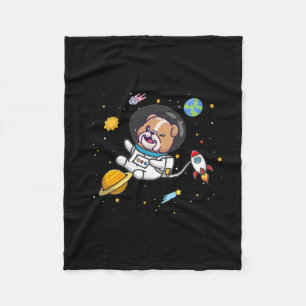 Cobertor De Velo Astronauta de Bulldog