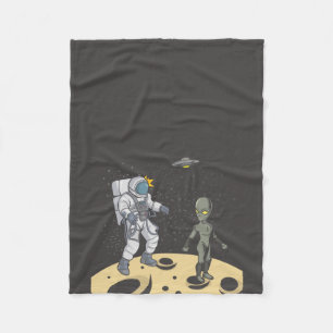 Cobertor De Velo Astronauta e alienígena