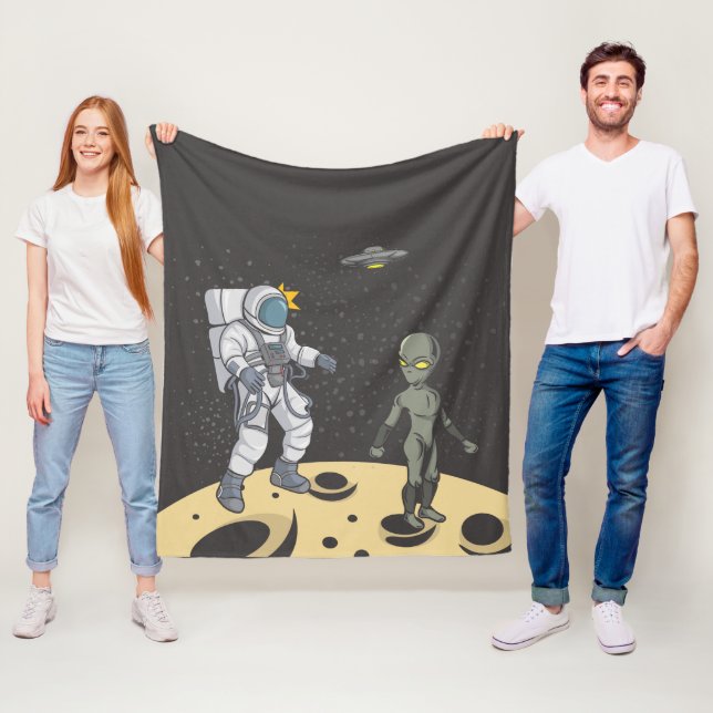 Cobertor De Velo Astronauta e alienígena (In Situ)