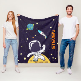 Cobertor De Velo Astronauta Espacial Flutuante no Espaço Exterior