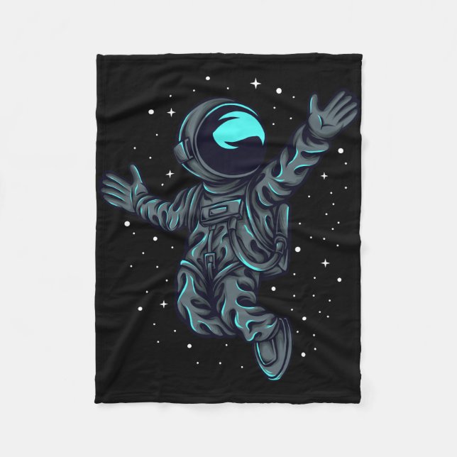 Cobertor De Velo Astronauta Feliz (Frente)