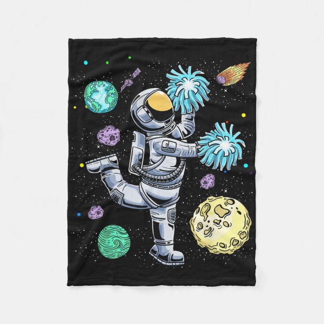 Cobertor De Velo Astronauta líder de torcida Líder de torcida Grito (Frente)