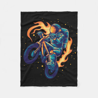 Cobertor De Velo Astronauta Pilotando uma BMX