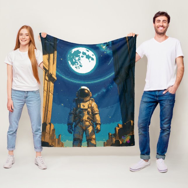 Cobertor De Velo Astronauta Sob o Portão Celestial (In Situ)