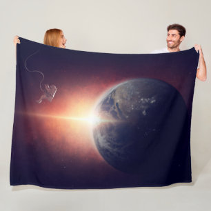 COBERTOR DE VELO ASTRONAUTA SOBRE A TERRA