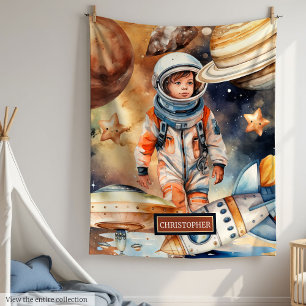 Cobertor De Velo Astronauta Space Blanket Planets Galaxy é o melhor