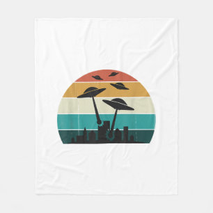 Cobertor De Velo Ataque OVNI Retroativo Sunset - Legal Molho Voador
