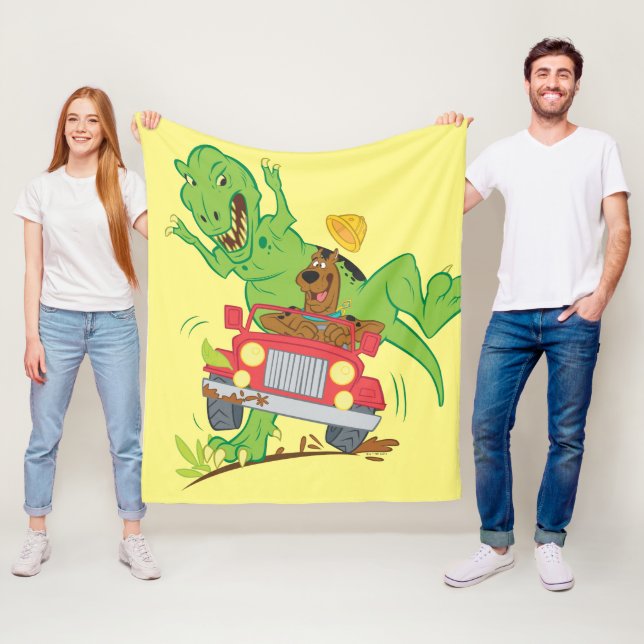 Cobertor De Velo Ataque T-Rex Scooby-Doo (In Situ)