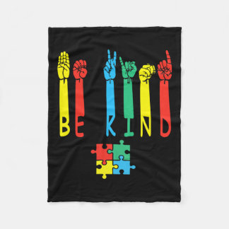 Cobertor De Velo Atenção ao Quebra-cabeça de Linguagem de Sinais de