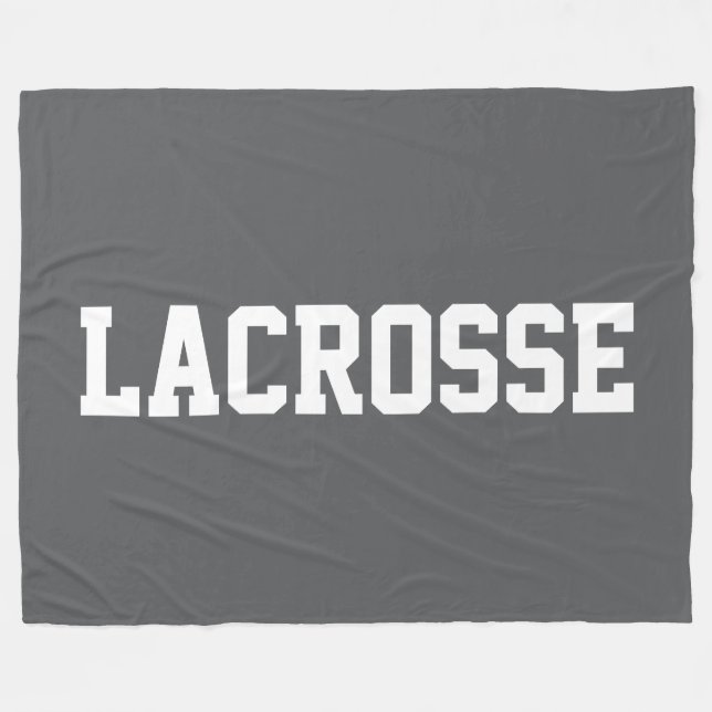 Cobertor De Velo Athletic Bold Branco LACROSSE Texto Em Cinza Cláss (Frente (Horizontal))
