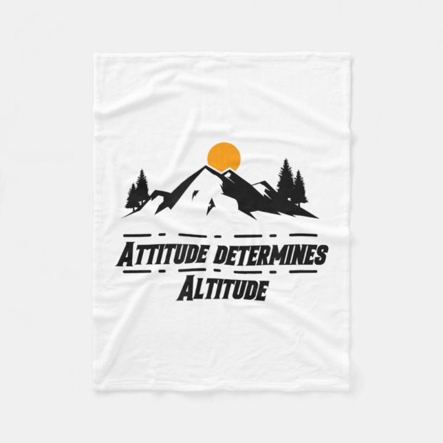 Cobertor De Velo Atitude Determina Altitude, Motivação E Sitiv (Frente)