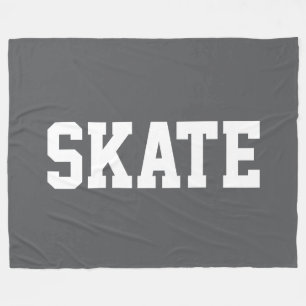 Cobertor De Velo Atlético Negrito Esportivo Branco SKATE Texto Em P