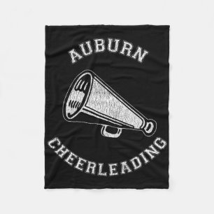 Cobertor De Velo Auburn Cheer Desgastado Retro Anos 90 Líder de Tor