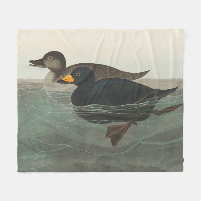 Cobertor De Velo Audubon American Scoter Duck Classic (Frente (Horizontal))