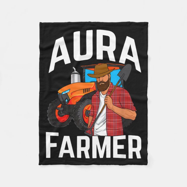 Cobertor De Velo Aura Farmer Funny Meme  (Frente)