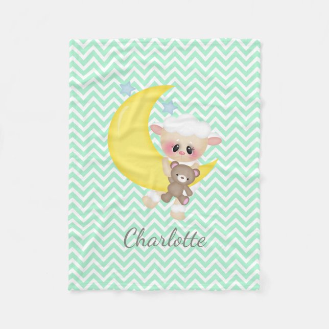 Cobertor De Velo Aurário de Lua e Lâmpada Crescente (Frente)