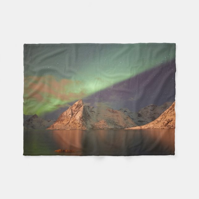 Cobertor De Velo Aurora Boreal, Luzes Polares (Frente (Horizontal))