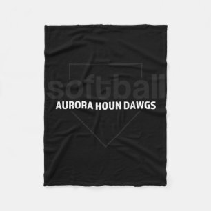 Cobertor De Velo Aurora Houn Dawgs Softll Placa de Casa