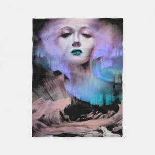 Cobertor De Velo Aurora por Clive Henry azul turquesa noite roxa