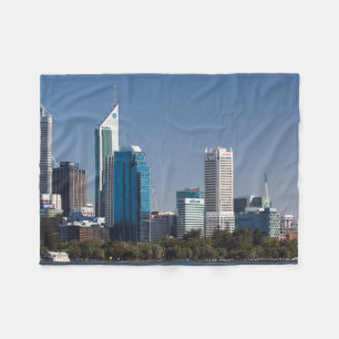 Cobertor De Velo Austrália, Perth, paisagem urbana da cidade a part