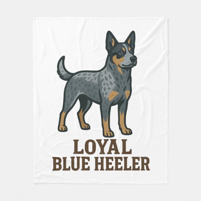 Cobertor De Velo Australian Cattle Dog Loyal Blue Heeler (Frente)