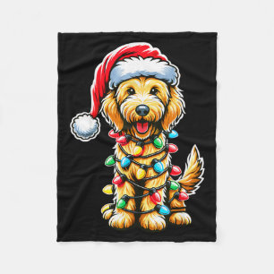 Cobertor De Velo Australian Labradoodle Árvore de Natal Xmas Papai