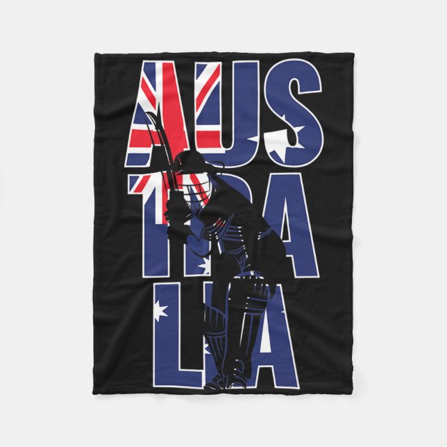 Cobertor De Velo Australian Supporters Team Kit Gift Australia Cric (Frente)