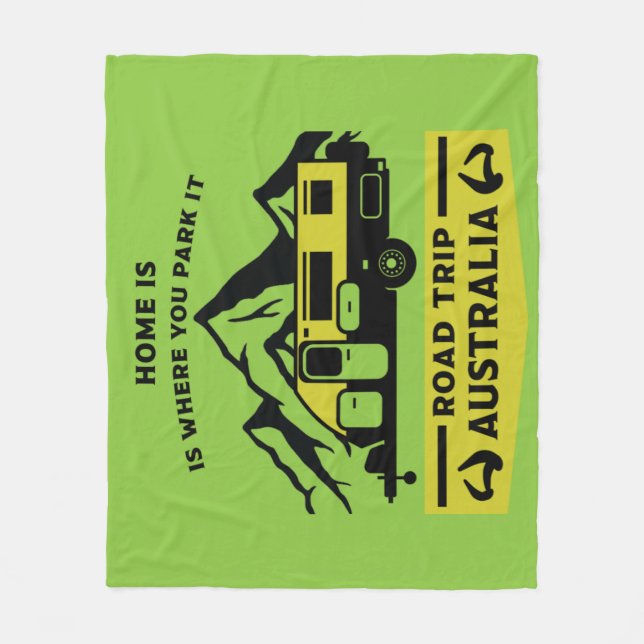Cobertor De Velo Australiana Aussie Caravan Caravanning Summer (Frente)