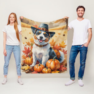 Cobertor De Velo Australiano Terrier Autumn Deixa a Arte de Ação de