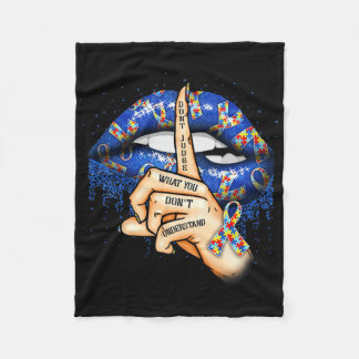 Cobertor De Velo Autism Lips Autism Mom 