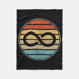 Cobertor De Velo Autism Rights Retro Vintage Infinity – Autism Awar