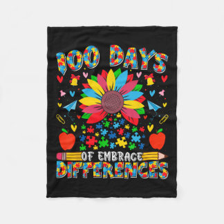 Cobertor De Velo Autismo 100 Dias De Diferenças De Embrace Do Iep E