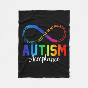 Cobertor De Velo Autismo Advertência Aceitação Infinidade Símbolo A