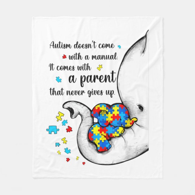 Cobertor De Velo Autismo Mãe Camisa Mulheres Autismo Sensibilização (Frente)