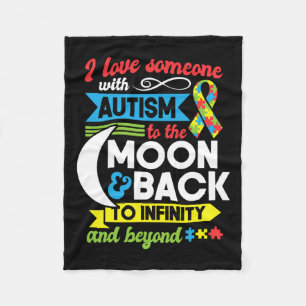 Cobertor De Velo Autismo Mãe Irmã Avó Eu Amo Alguém Com Auti