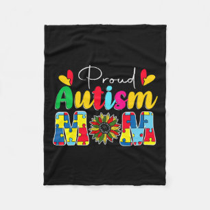 Cobertor De Velo Autismo Orgulhoso Mãe Consciência Girassol
