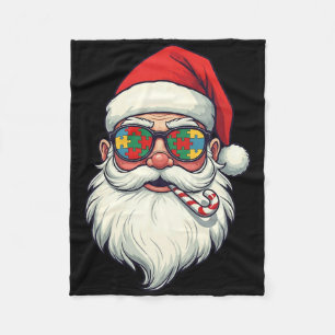 Cobertor De Velo Autismo Papai Noel Candi Homens de Natal