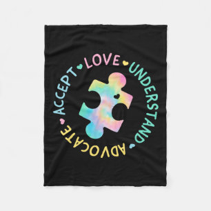Cobertor De Velo Autismo Sensibilização Aceite Adaptar Advocate Aut