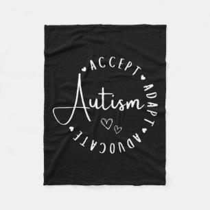Cobertor De Velo Autismo Sensibilização Aceite o Adaptar Advocate C