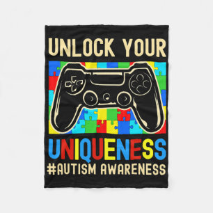 Cobertor De Velo Autismo Sensibilização Boas Meninas Controlador de