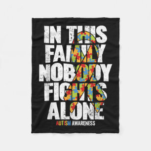 Cobertor De Velo Autismo Sensibilização Camisa Suporte Família Mãe